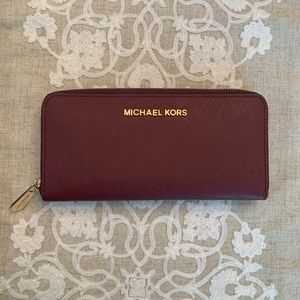 Michael Kors zip around wallet